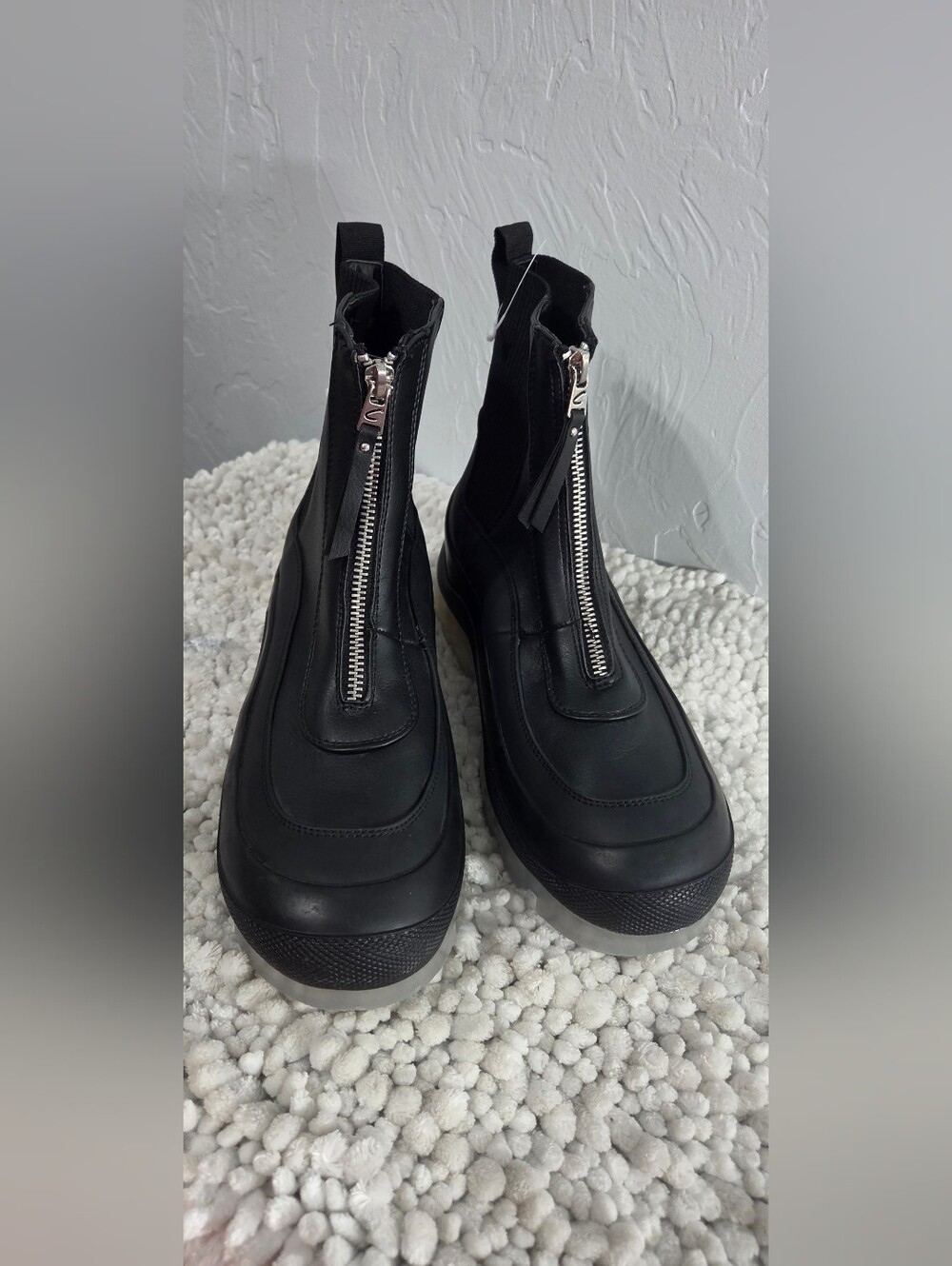 Circus NY by Sam Edelman Black Platform Booties Size 9 Alt Goth Edgy Grunge